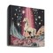1980s Magical Horse Collage Art Square 24x24 Canvas - Corporate Office Art